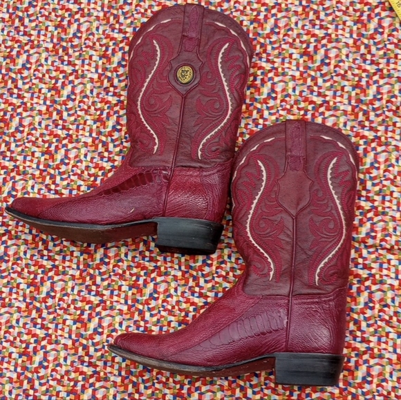 Lamasini Cowboy boots Reptile/Leather made in Mexico  (pre-loved) - Picture 6 of 14